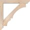 Ekena Millwork Balboa Slat Smooth Bracket w/ Offset Brace, Douglas Fir, 5 1/2"W x 34"D x 34"H BKT0604X34X34BOA06SDF - alternate 4